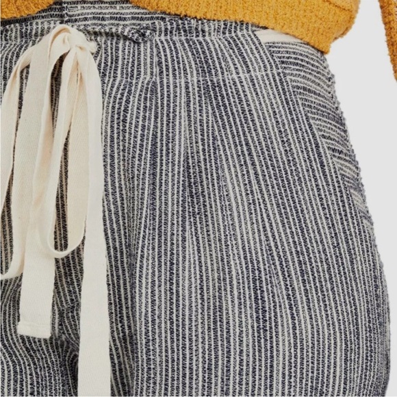 Free People Light At Sunrise Striped High Waist Cropped Pants - Picture 3 of 11